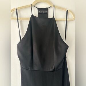 Jill Stuart Long Black Halter Dress